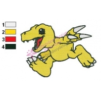 Digimon Agumon Embroidery Design
